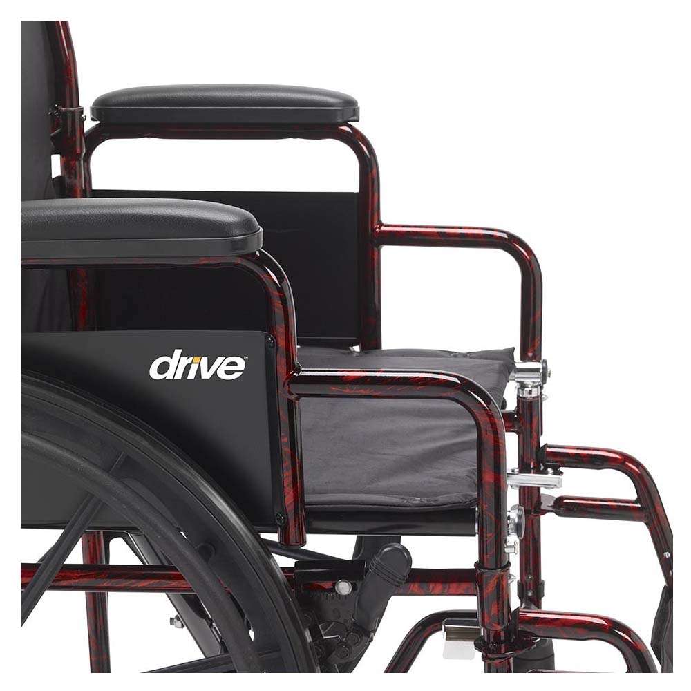 Drive Medical Rebel Wheelchair – 18″ Seat,  Swing-away Footrests