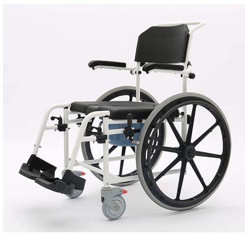 MedaCure Rolling Shower Wheelchair with Commode