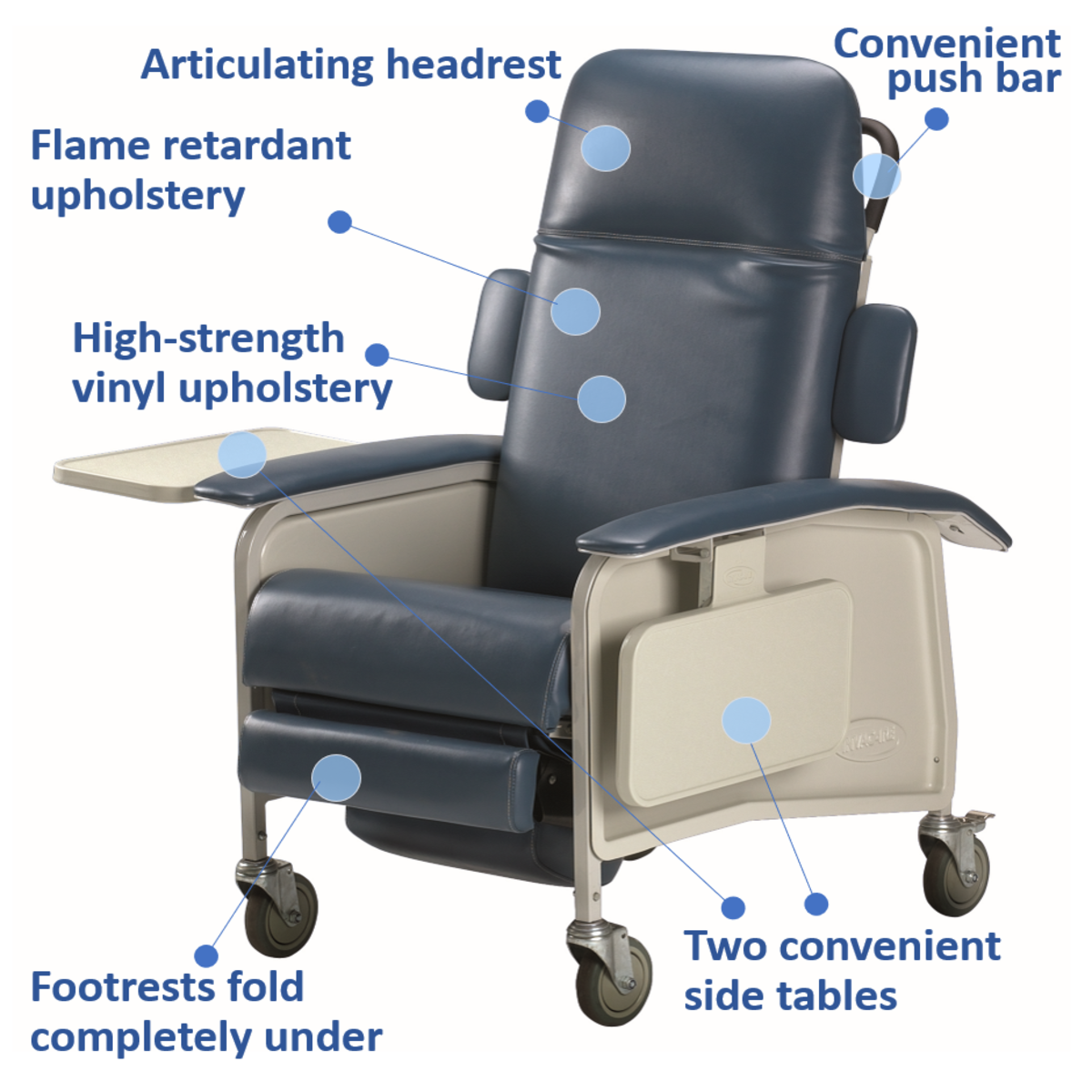 Invacare Clinical Three-Position Recliner