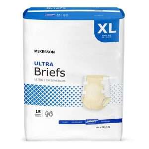 McKesson Unisex Adult Incontinence Brief Ultra X-Large Disposable Heavy Absorbency