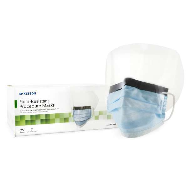 McKesson Procedure Mask with Eye Shield