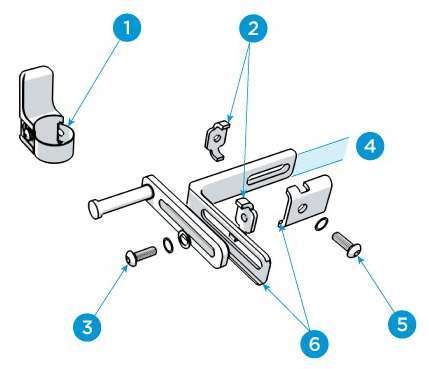 compass hardware 4pt