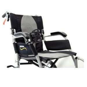 Karman S-Ergo 115 Ergonomic Transport Wheelchair with Wire Break and Swing Away Footrest