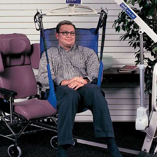 Invacare Full Body Sling with Commode Opening, Mesh