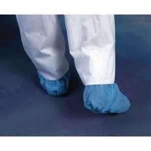 O&M Halyard Shoe Cover X-tra Traction One Size Fits Most Shoe High Nonskid Sole Blue NonSterile