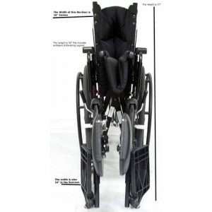 Karman KM-5000 Self Propel Ultralight Reclining Wheelchair