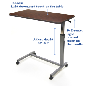 Invacare Overbed Table with Auto-Touch