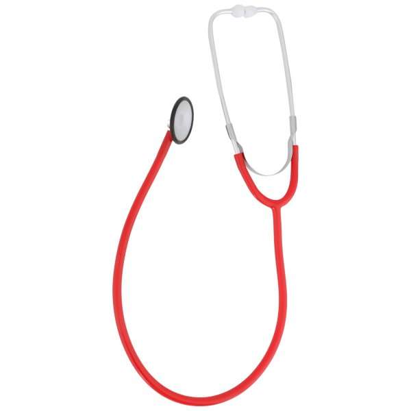 McKesson Classic Stethoscope, 21″ Tube, Single Head Chestpiece – Red