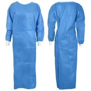 Cypress Non-Reinforced Surgical Gown with Towel Large Blue Sterile AAMI Level 3 Disposable