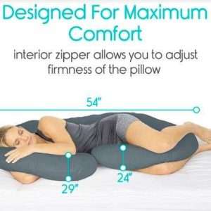 Vive Health C-Shaped Body Pillow