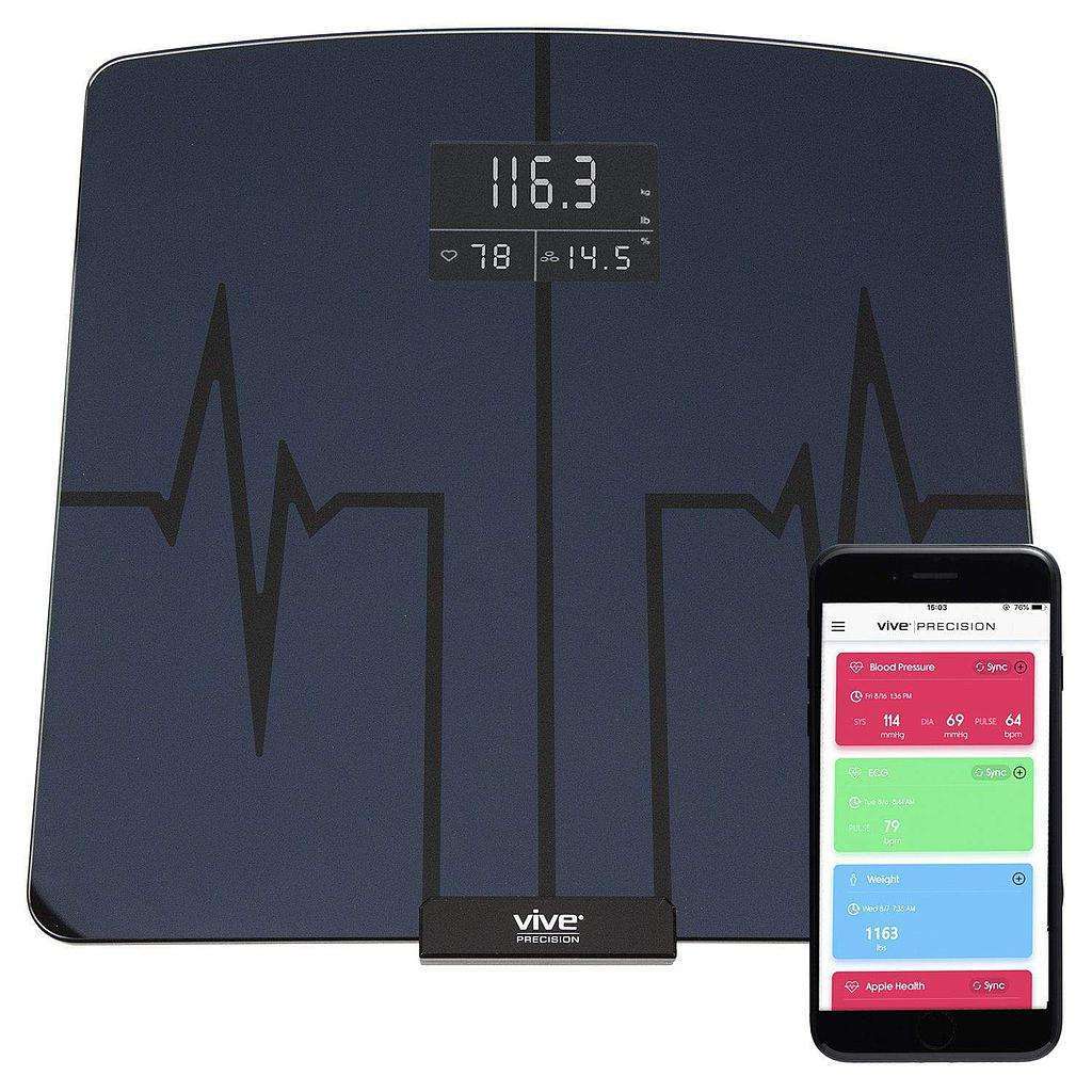 Vive Health Digital Heart Rate Scale Compatible with Smart Devices