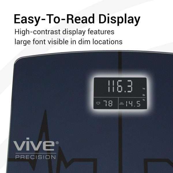 Vive Health Digital Heart Rate Scale Compatible with Smart Devices