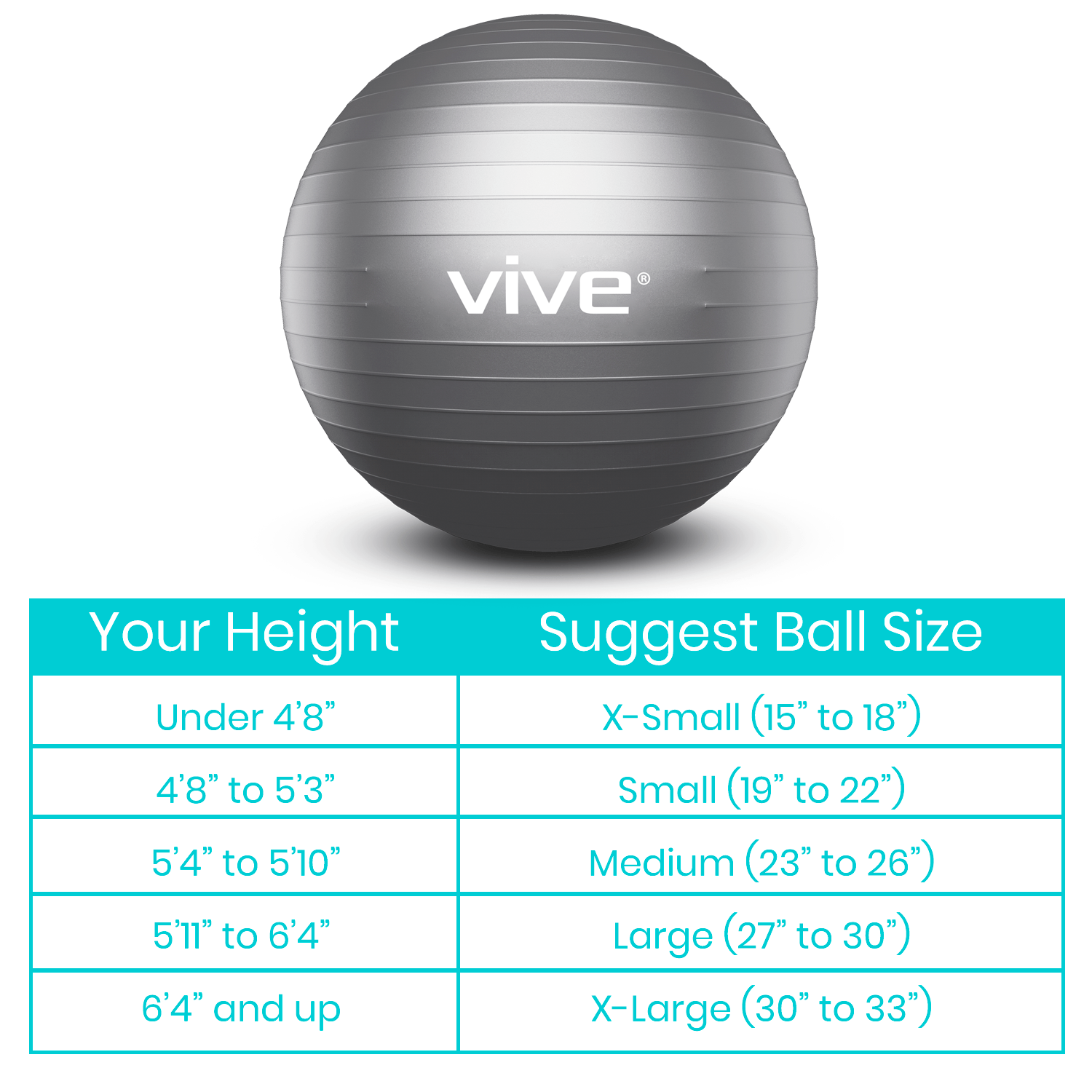 Vive Health Exercise Ball