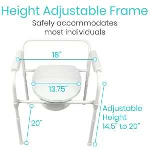 Vive Health Folding Commode