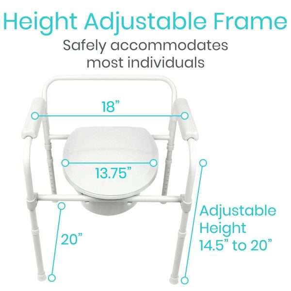 Vive Health Folding Commode