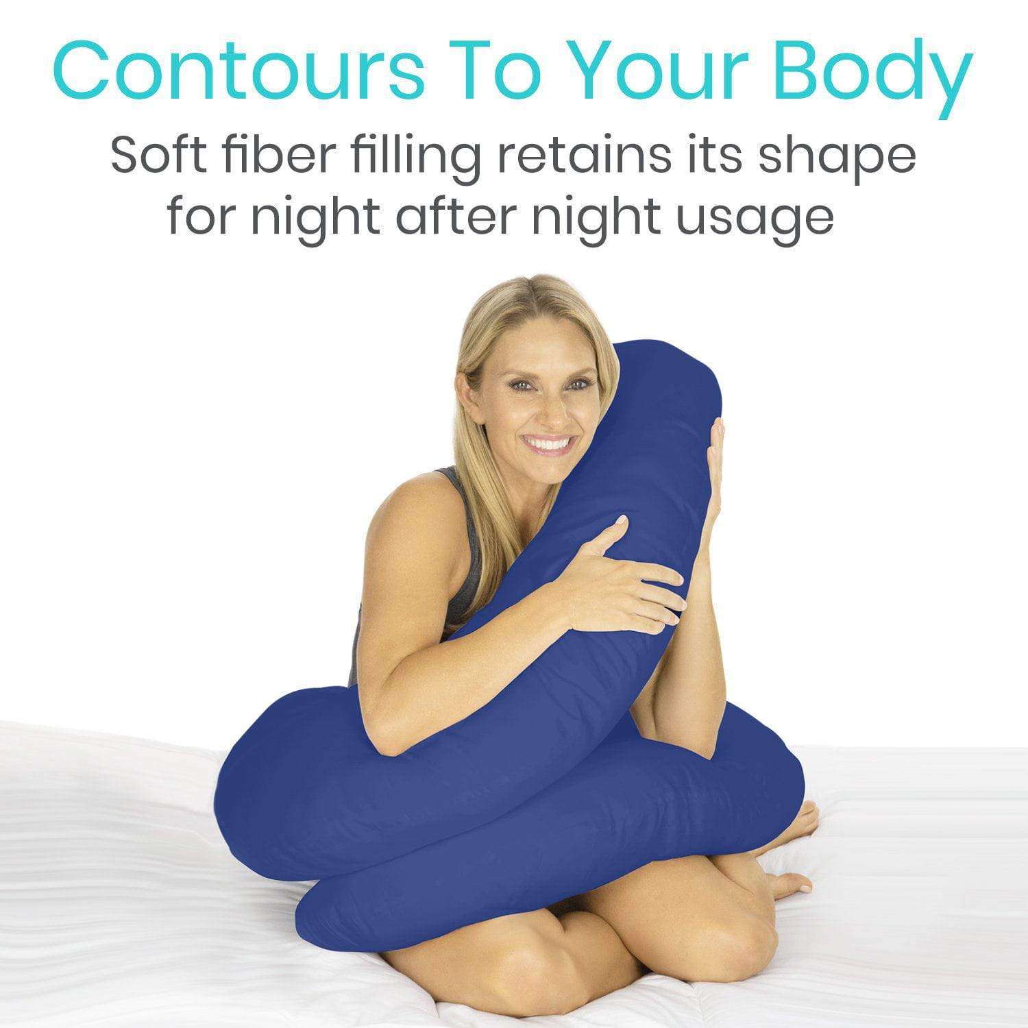 Vive Health C-Shaped Body Pillow