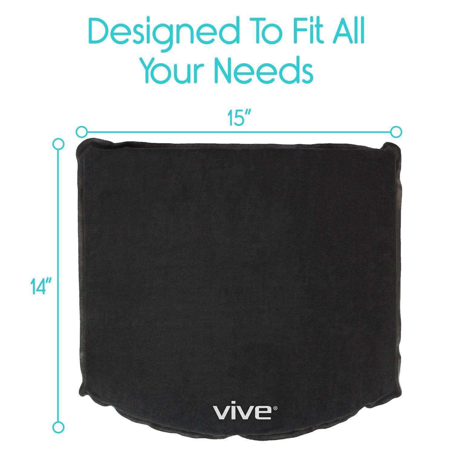 Vive Stadium Seat Cushion - Inflatable Bleacher Pad for Office Chair,  Wheelchairs, Coccyx, Tailbone, Sciatica, Cars, Airplanes, Boats - Travel  Easy