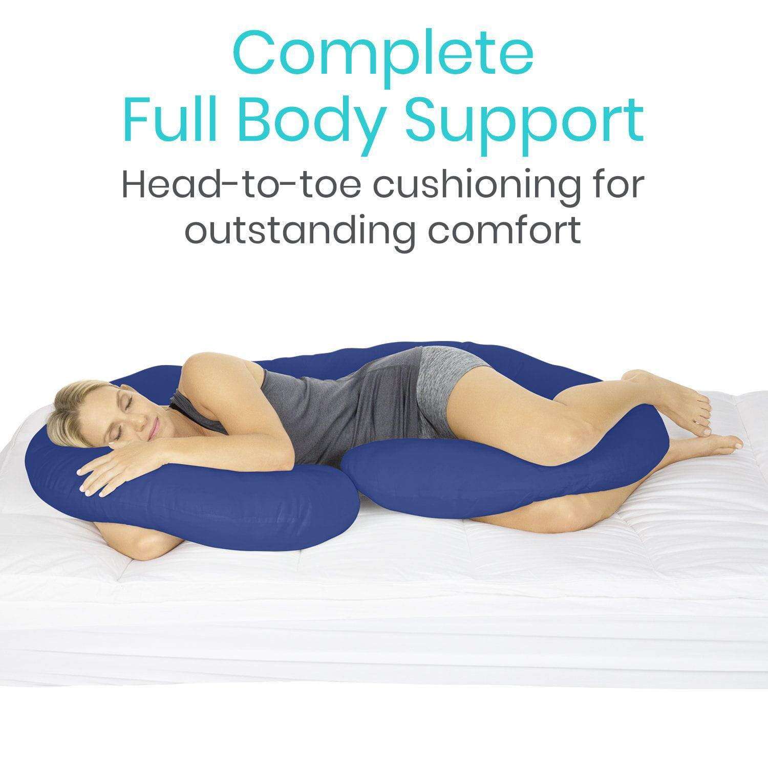 Vive Health C-Shaped Body Pillow