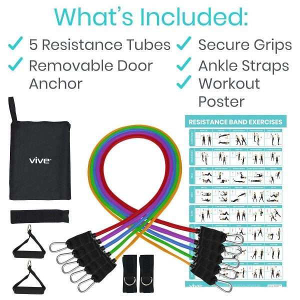 Vive Health Tube Resistance Bands