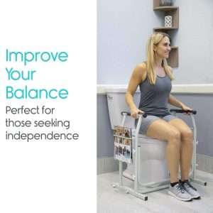 Vive Health Stand Alone Toilet Rail