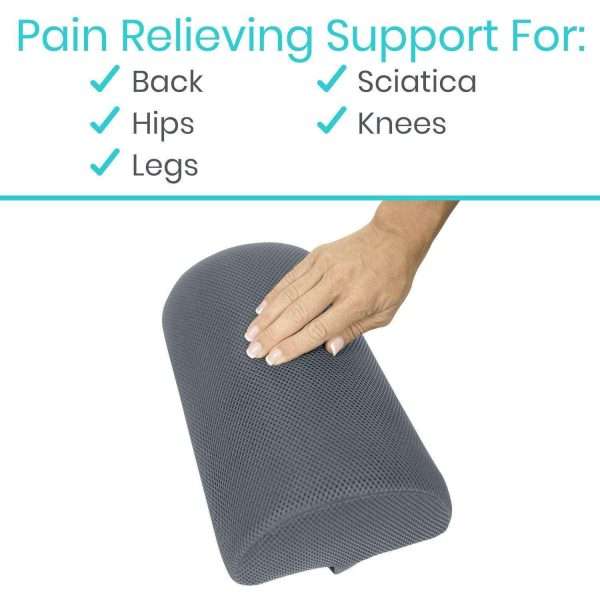 Vive Health 4 Inch Half Moon Lumbar Cushion