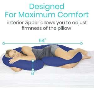 Vive Health C-Shaped Body Pillow