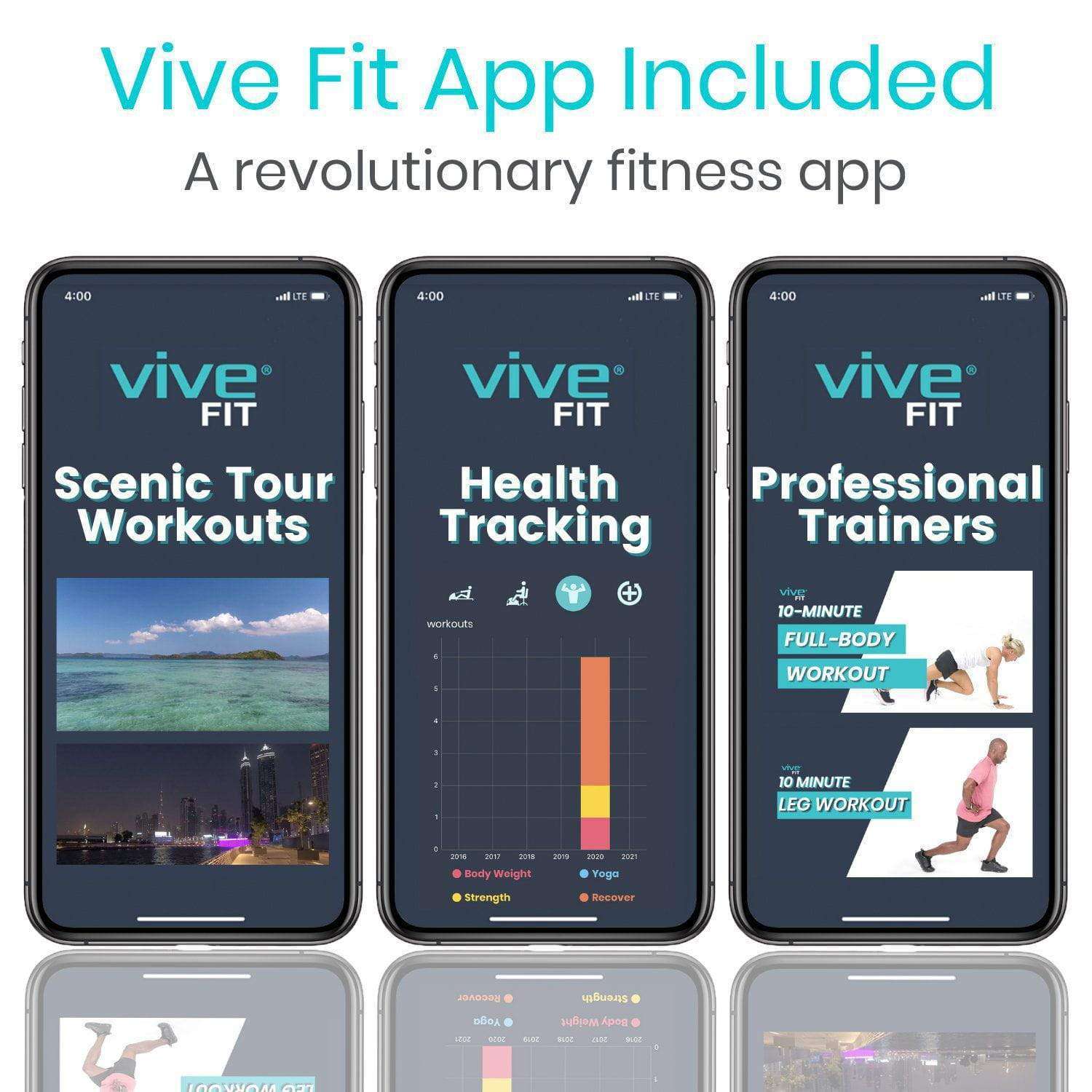 Vive Health Magnetic Pedal Exerciser Compatible with Smart Devices