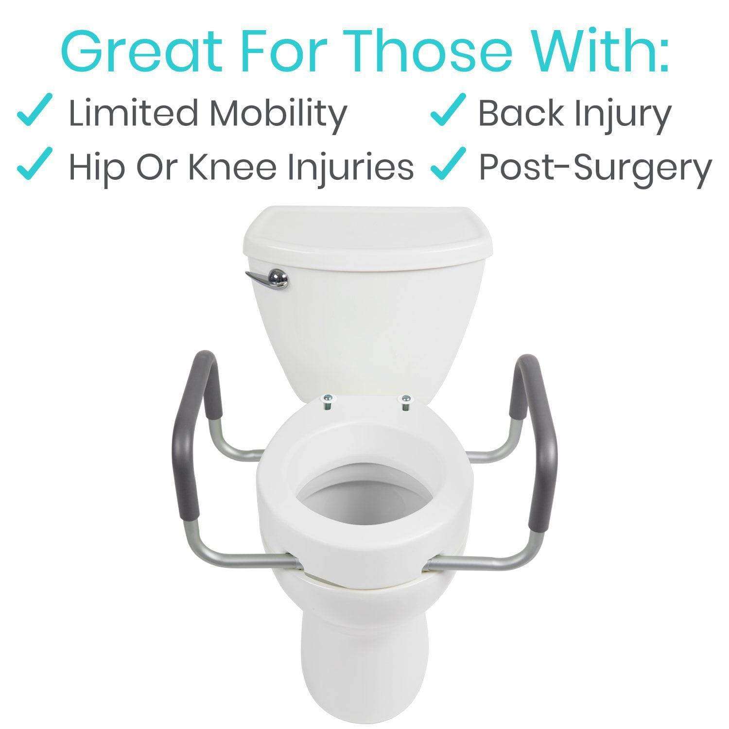 Vive Health Toilet Seat Riser with Arms