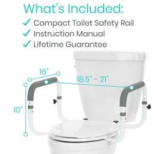 Vive Health Compact Toilet Rail