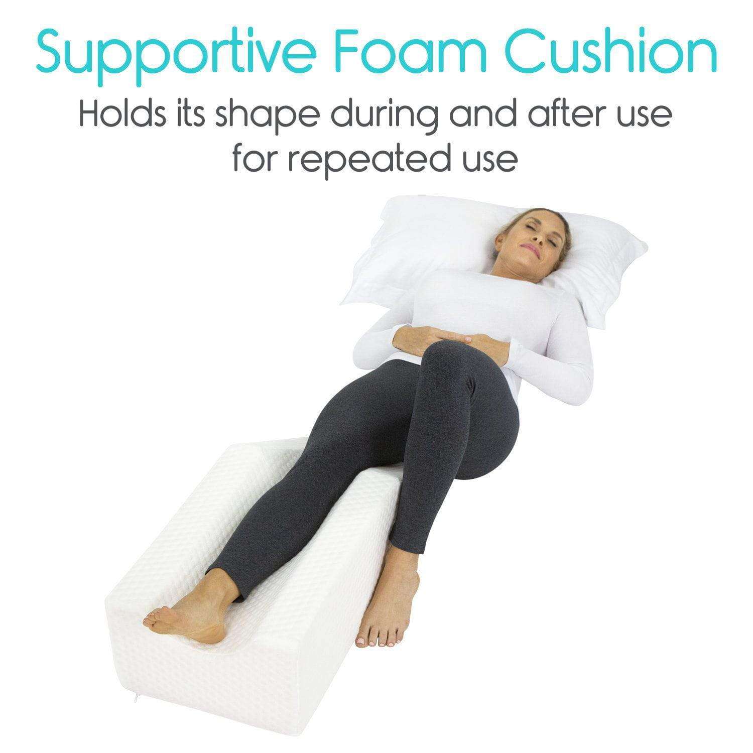 Leg Rest Pillow - Leg Elevation Wedge & Support - Vive Health