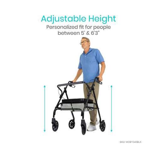 Vive Health Bariatric Rollator