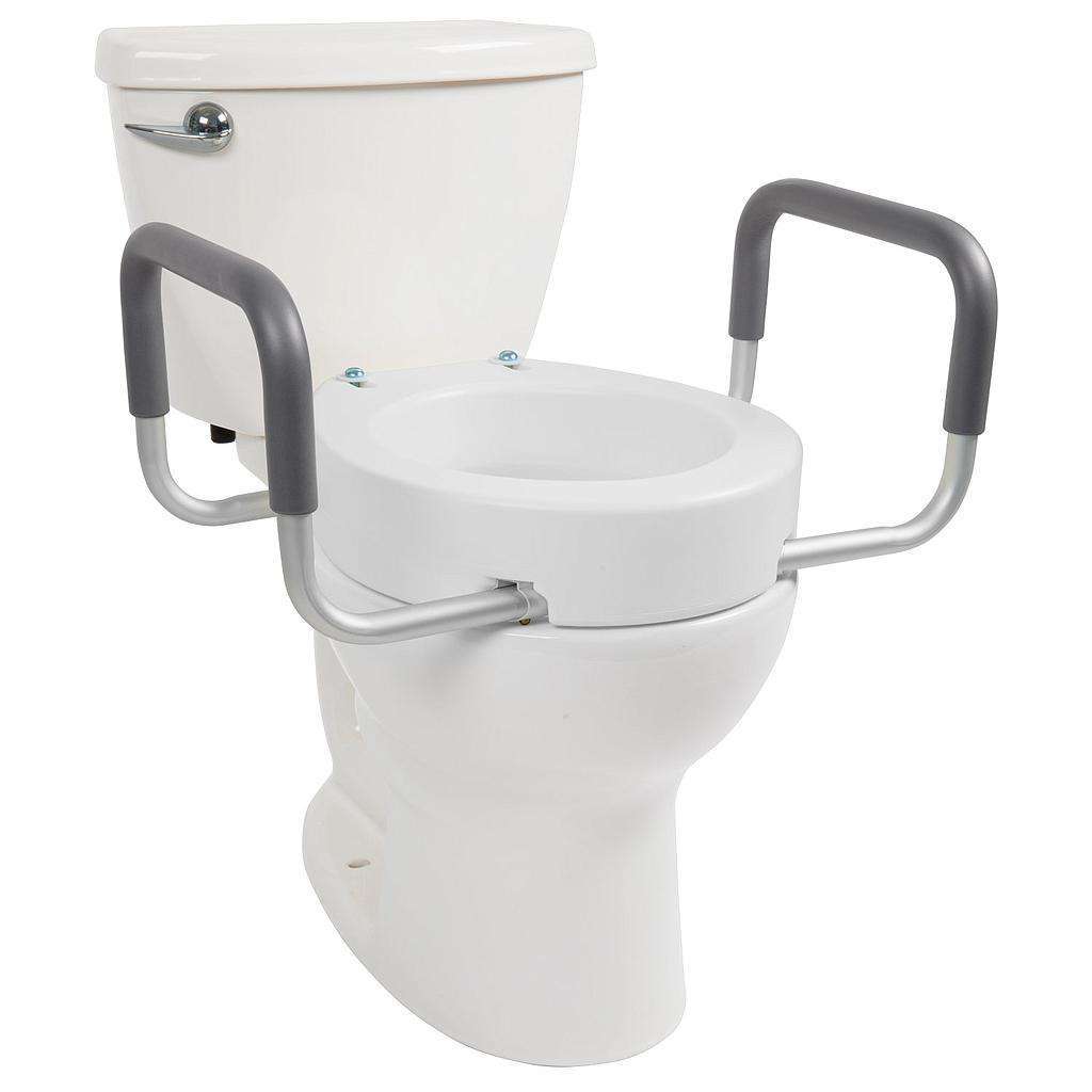 Vive toilet seat riser with arms - Adds height and support for easier sitting and standing