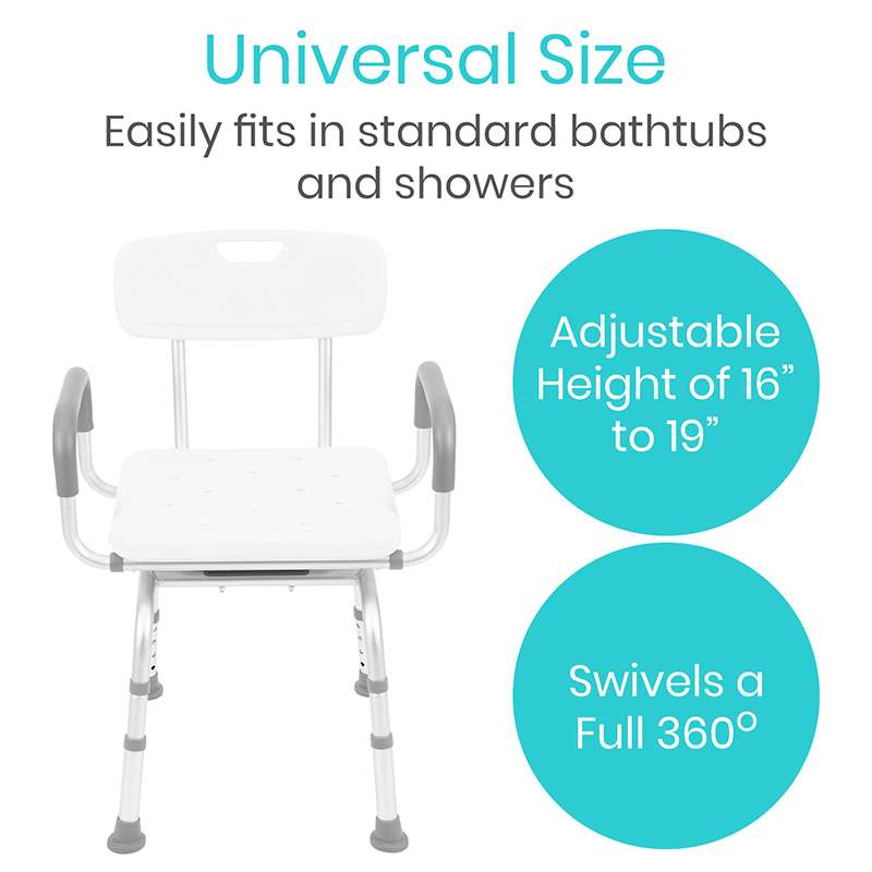 Vive Health Swivel Shower Chair