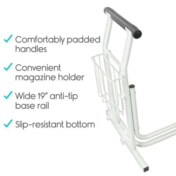 Vive Health Stand Alone Toilet Rail