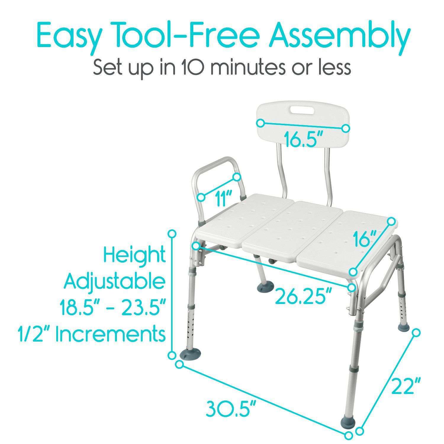 Vive Health Transfer Bench