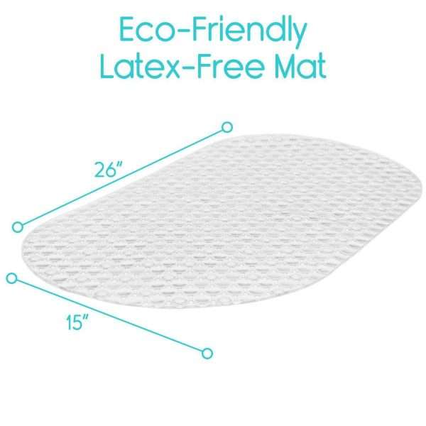 Vive Health 26″ Oval Bath Mat