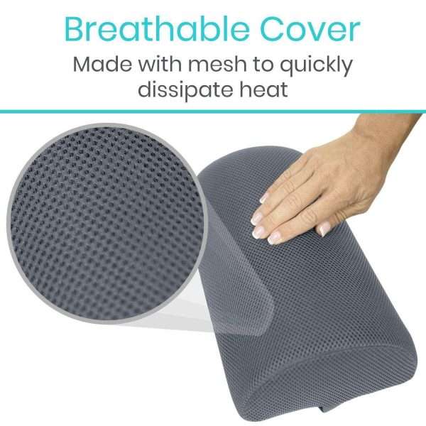 Vive Health 4 Inch Half Moon Lumbar Cushion