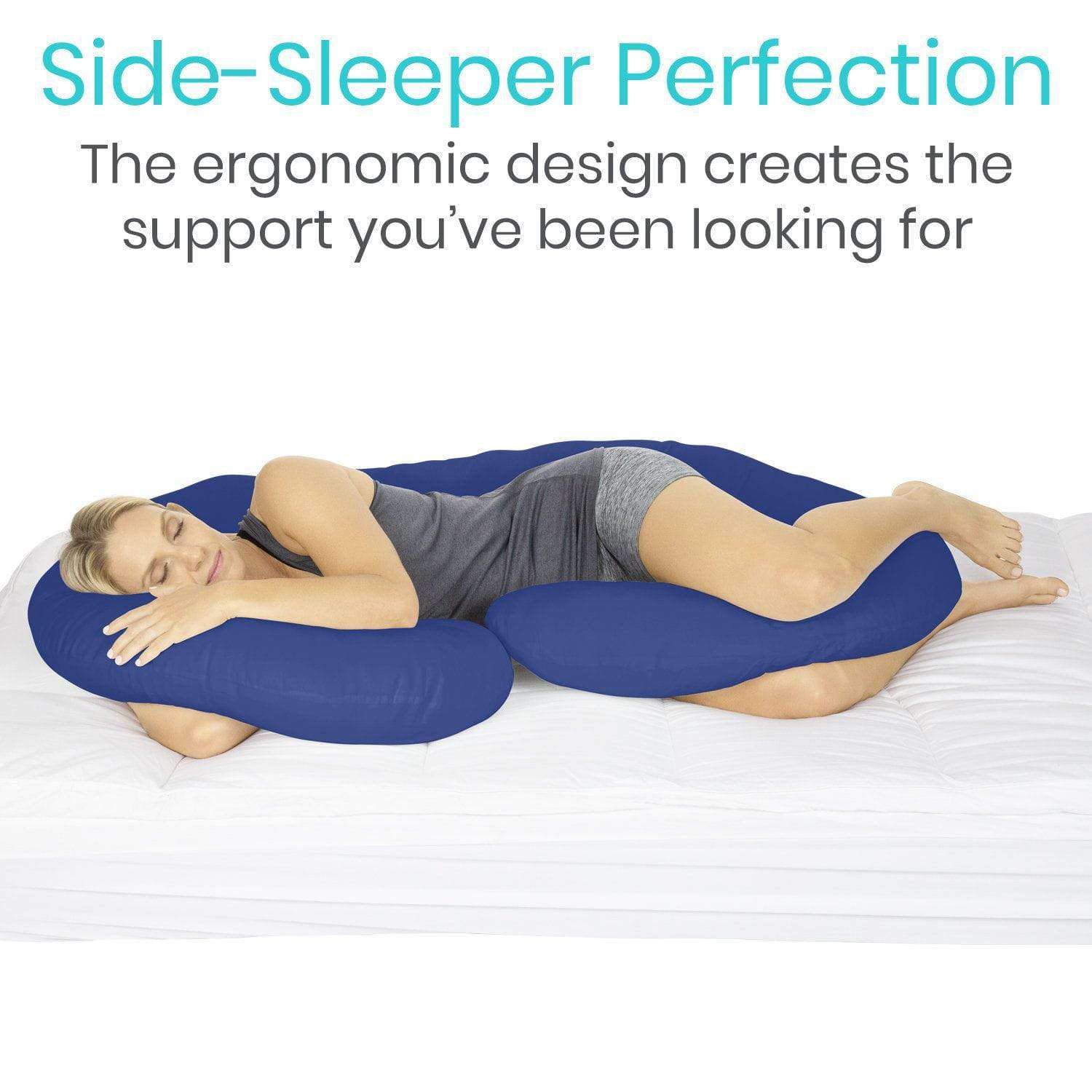 Vive Health C-Shaped Body Pillow