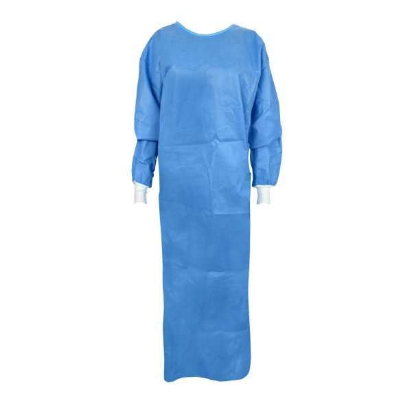 Cypress Non-Reinforced Surgical Gown with Towel Large Blue Sterile AAMI Level 3 Disposable