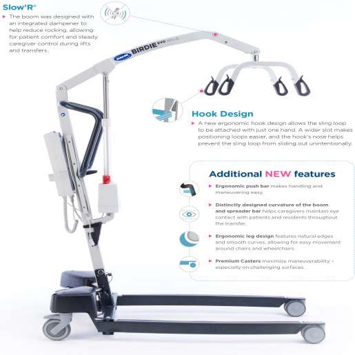 Invacare Birdie Evo XPLUS Patient Lift