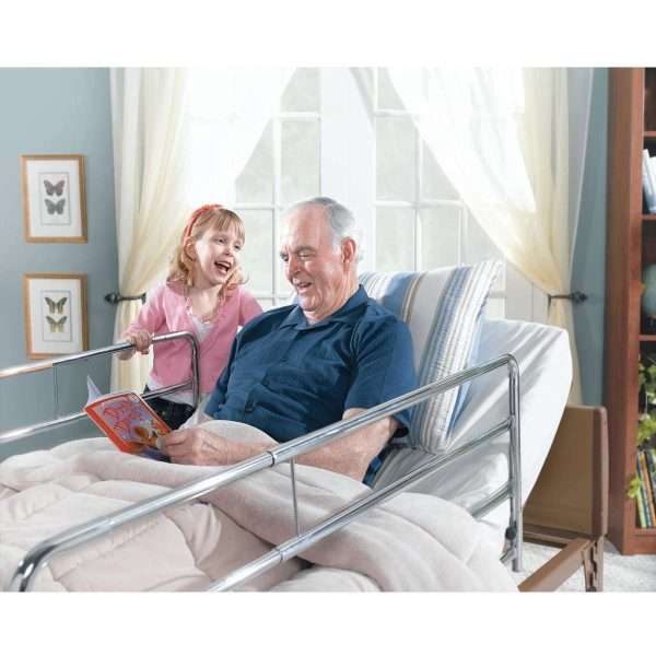 Invacare Chrome-Plated Full-Length Bed Rail