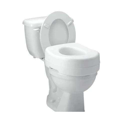 Carex Raised Toilet Seat With Rubber Pads