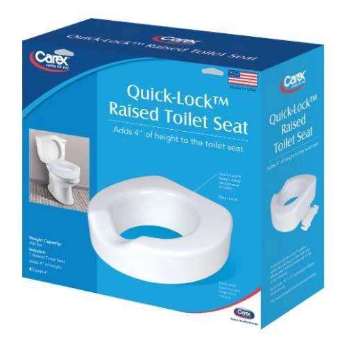 Carex Quick-Lock Raised Toilet Seat