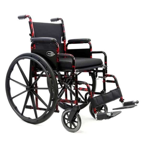 Karman LT-770Q Red Streak Lightweight Manual Wheelchair
