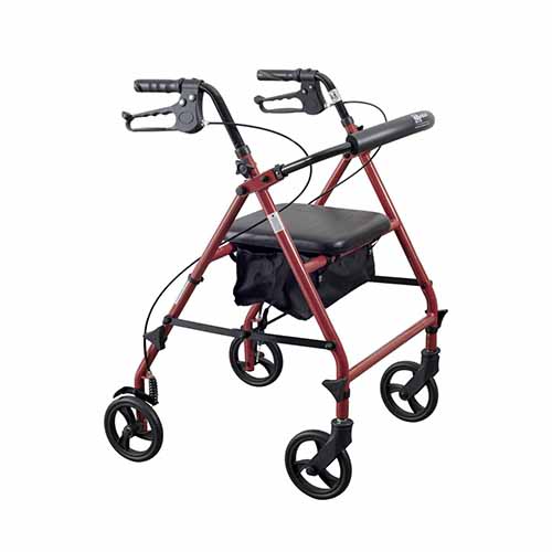 MedaCure Steel Rollator with 6″ Wheels