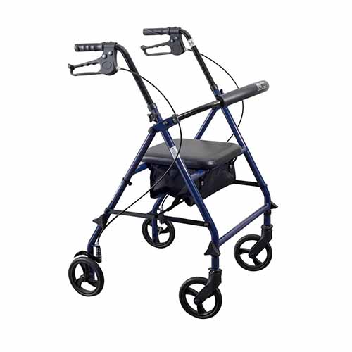 MedaCure Steel Rollator with 6″ Wheels