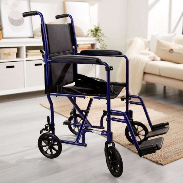 McKesson Lightweight Transport Chair Aluminum Frame