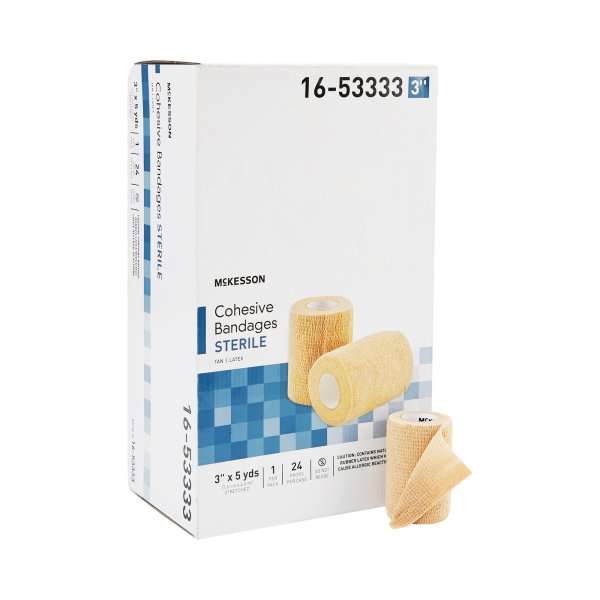 McKesson Cohesive Bandage 3 Inch X 5 Yard Standard Compression