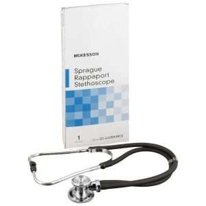 McKesson Sprague Stethoscope, Double-Sided Chestpiece – Black