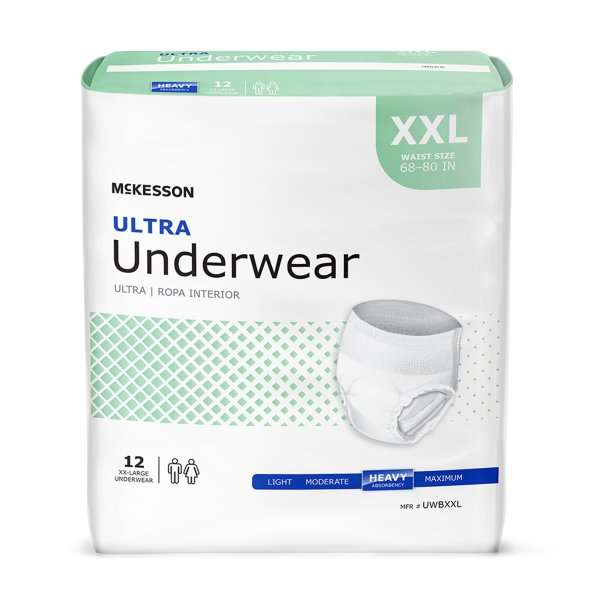 McKesson Unisex Adult Absorbent Underwear with Tear Away